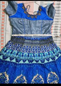 Blue Party Wear Gown