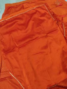 Vibrant Orange pitter work ..rajputi dress