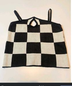 Checkered Crop Top