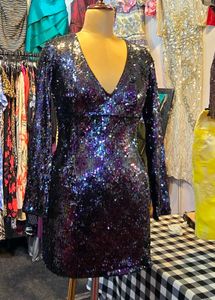 Sparkly Sequin Mini Dress