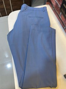 Men's Blue Formal Trousers
