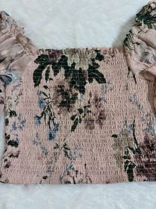 Dusty Pink Floral Top