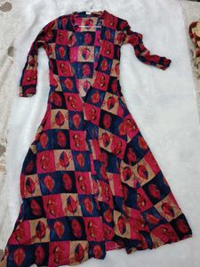 Beautiful Leaf Print Open Shrug