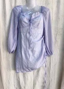 9410. Fairycore Ruched Drawstring Mini Dress