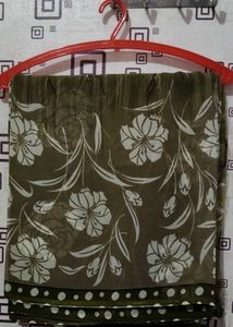 Elegant Floral Print Saree