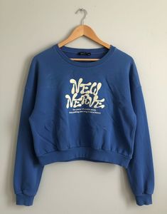 Blue Graphic Sweatshirt