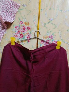Beautiful Floral Kurta with Maroon Pants