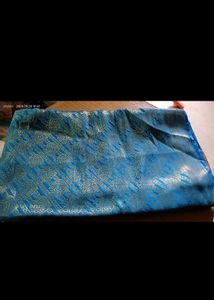 Blue and Gold Woven 2 piece Fabric