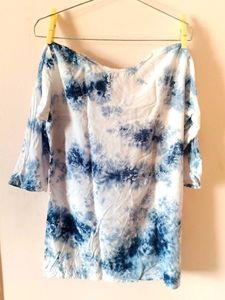Tie-Dye Embroidered Kurta