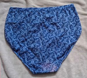 Blue Rose Print Briefs