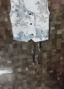 Floral Print Waistcoat