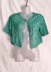 CYAN GREEN SHRUG