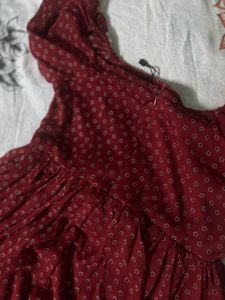 Chic Red Polka Dot Mini Dress
