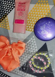 (Combo💗) bracelets, bow ,Pofie Primer, compact