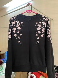Black Cherry Blossom Crewneck Sweatshirt