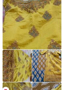 Party Wear Stylish Embroidered Kurta With Dupatta