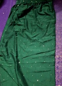 westside Embellished Green  palazzo pant