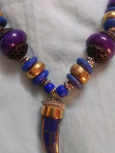 Boho Beaded Necklace and Earrings Set