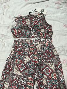 Zara Printed Jumpsuit - New with Tags