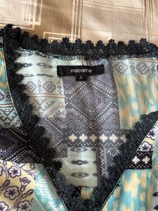 Bohemian Print V-Neck Top