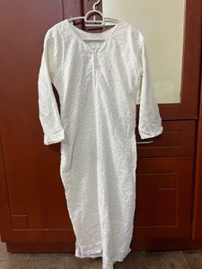 White Cotton Kurta