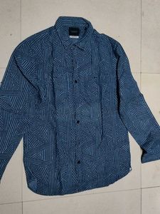 SCOTCH AND SODA Patterned Blue Long Sleeve Shirt