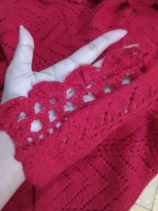 Red Knit Wrap