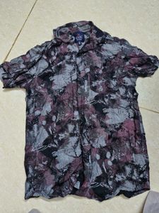 Men's Printed Short Sleeve Shirt- brand new