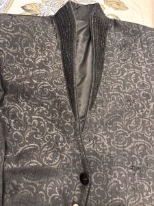 Elegant Black Brocade Jacket
