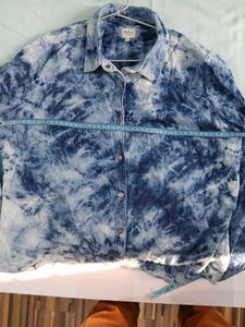 Tie-Dye Denim Look Shirt