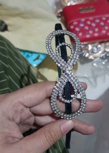 Diamond Broch Hair Band & Clips