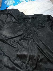 Elegant Black Silky night gown