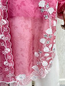 Elegant Pink Embroidered Kurti Set 💕