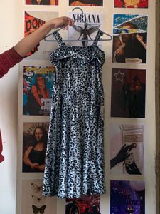 Stylish Animal Print Midi Dress
