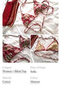 7.Floral Bikini Top