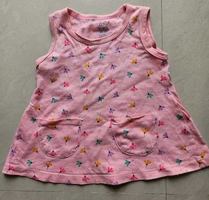 Blue Bunny Pocket Dress for Girls