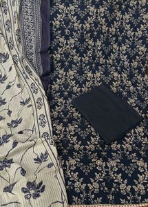 Elegant Floral Print cotton suit