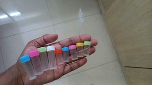 Colorful Topped Small Storage Tubes