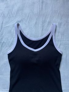 Black padded Tank Top