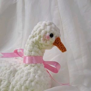 Cute Crochet Swan Plush Toy