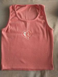 Cute Pink Ribbed Tank Top