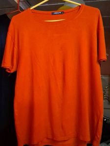 Oversized women's Orange T-Shirt