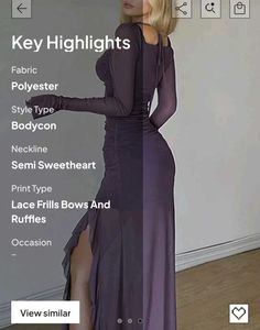 Purple ruffle dress