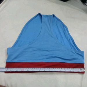 ❤️‍🔥 Comfortable Blue Briefs with Red Trim