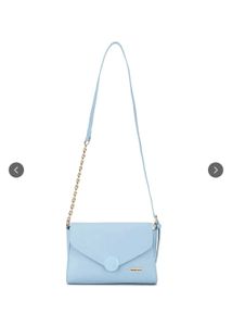🩵 Fastrack Crossbody Bag with Gold Chain