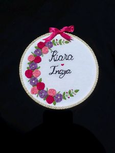 Embroidered Name Hoop Art