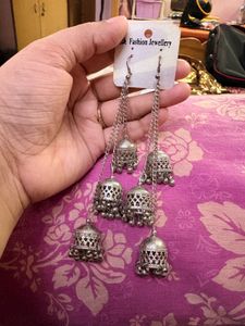 Boho-Ethnic Festive Jewellery Combo (3 Items): Tie