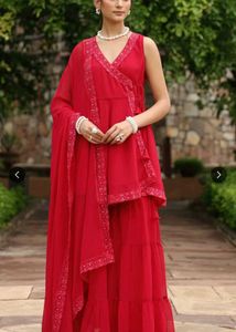 Elegant Magenta Kurta Set with Dupatta