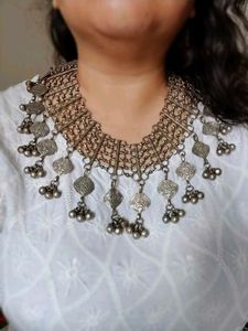 Brass handmade thappa work antique Necklace