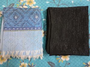 Blue and black hijab for girls.